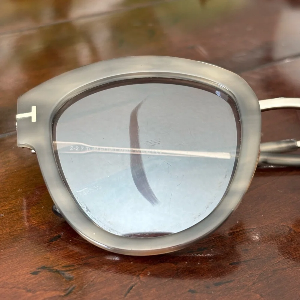 Tom Ford TF574 55G 52mm MIA-02 Grey Marble-Brown Gradient Women's Sunglasses